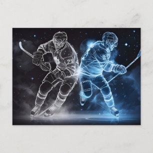 Eishockey Postkarte