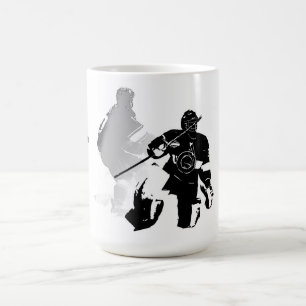 Eishockey-Saison - Goalie und Forward Kaffeetasse