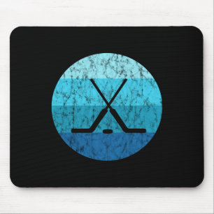 Eishockey-Schläger Hockey-Sport Retro Vintage Ozea Mousepad