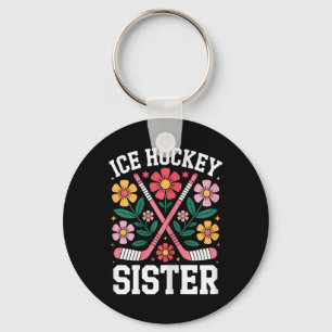 Eishockey-Schwester Lustiges Eishockey Schlüsselanhänger