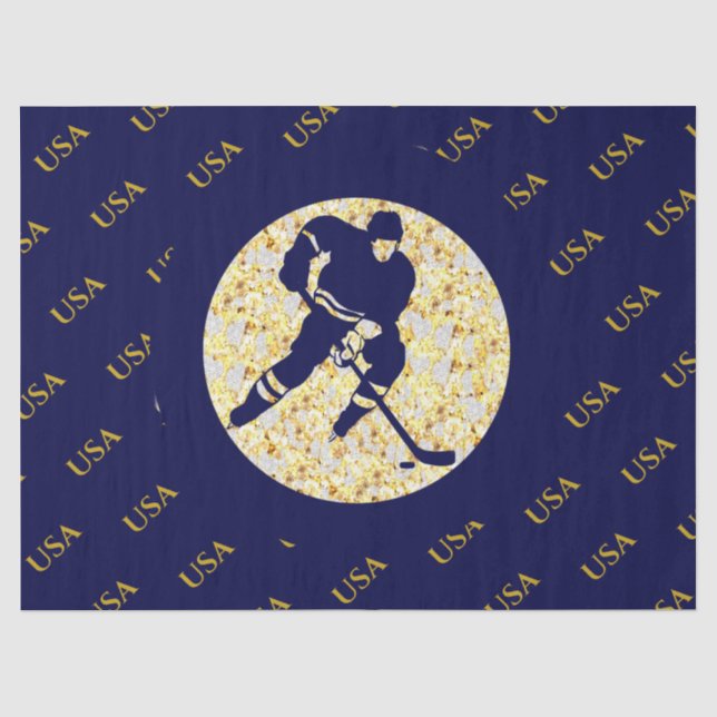 EISHOCKEY  SEIDENPAPIER (Vorderseite)