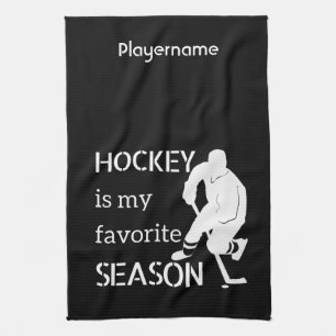 Eishockey-Skate-Handtuch - Lieblingssaison Geschirrtuch