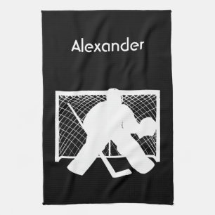 Eishockey Skate Handtuch Torte Schwarz-weiß
