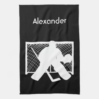 Eishockey Skate Handtuch Torte Schwarz-weiß