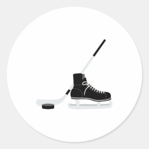 Eishockey-Skate Runder Aufkleber