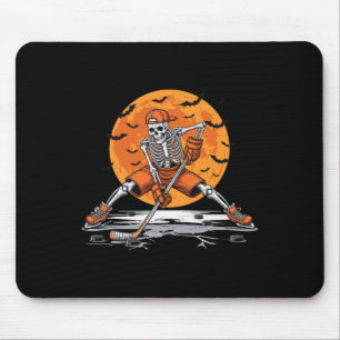 Eishockey-Skelett-Kostüm Lustiges Halloween-Eishoc Mousepad