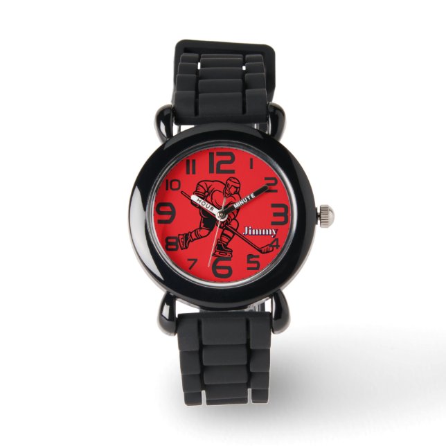 Eishockey-Spieler Armbanduhr (Vorderseite)