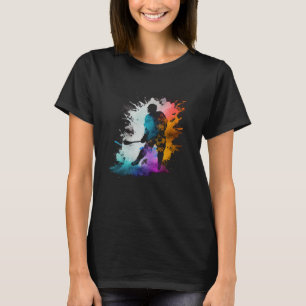 Eishockey-Spieler Eishockeyschläger Eishockey T-Shirt