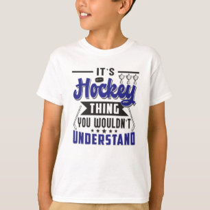 Eishockey Spieler Stick Team Funny Gift Idee T-Shirt