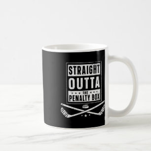 Eishockey Straight Outta Penalty Box Lustig Männer Kaffeetasse