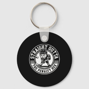 Eishockey Straight Outta Penalty Box Lustiger Spie Schlüsselanhänger