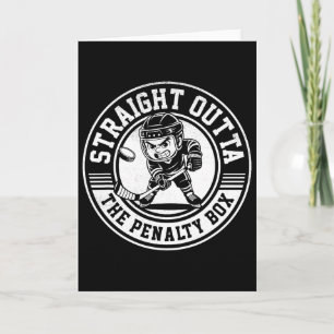 Eishockey Straight Outta Strafbanke Lustiger Spiel Karte