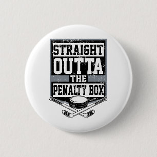 Eishockey Straight Outta The Penalty Box Lustig Pl Button