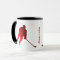 Eishockey Tasse Silhouette Rot