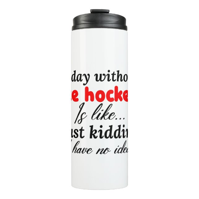 Eishockey Thermosbecher (Vorderseite)