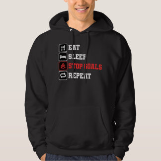 Eishockey Torhüter    GoalieEssen Schlaf Stopp Goa Hoodie