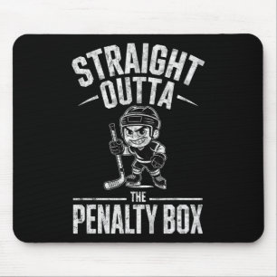 Eishockey-Torhüter-Spieler Junge Straight Outta Th Mousepad