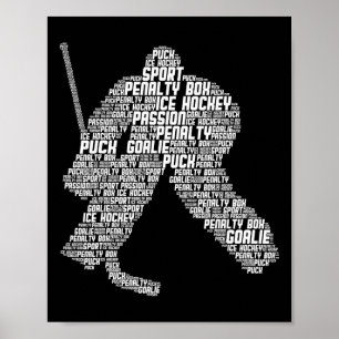 Eishockey Torwart Hockey Jugend Männer Kinder Jung Poster