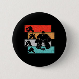 Eishockey Torwart Hockey Spieler Kinder Jungen Jug Button