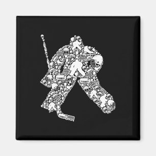 Eishockey Torwart Hockey Spieler Männer Kinder Jun Magnet