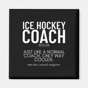Eishockey-Trainer-Definition Stolz Lustiger Eishoc Magnet