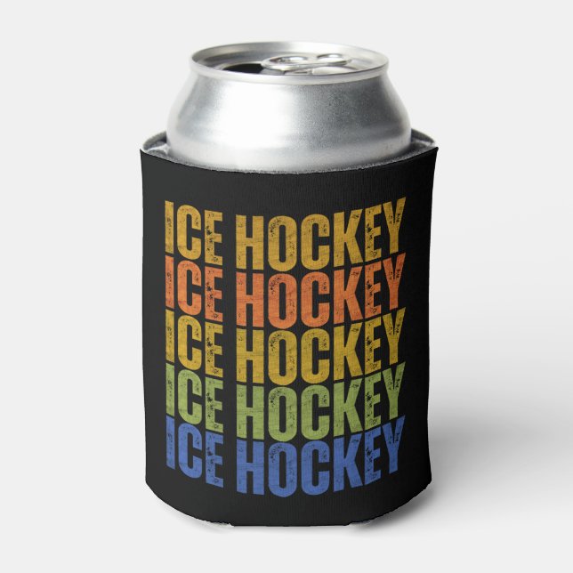 Eishockey-Typografie Dosenkühler (Kanne Vorderseite)