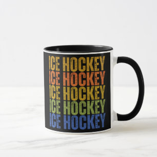 Eishockey-Typografie Tasse