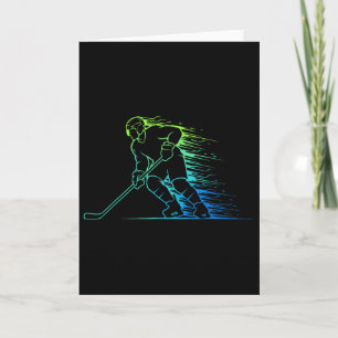 Eishockey und Hockey Grafik Männer und Jungen, Tee Karte