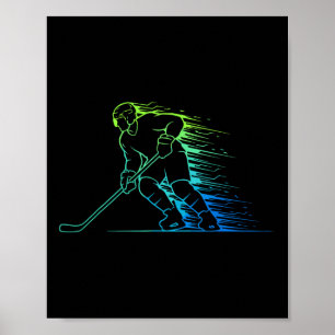 Eishockey und Hockey-Grafik Männer und Jungen, Tee Poster