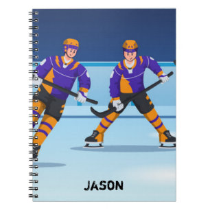 Eishockey-Uni-Rollenspiel Notizblock