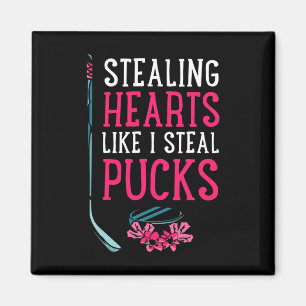 Eishockey Vale stiehlt Herzen wie ich Pucks stehle Magnet