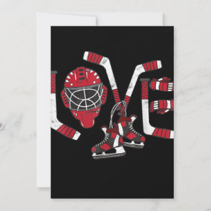 Eishockey Valentinstag Liebe Süßes Geschenk Jungen Feiertagskarte