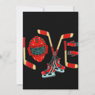 Eishockey Valentinstag Liebe Süßes Geschenk Jungen Feiertagskarte