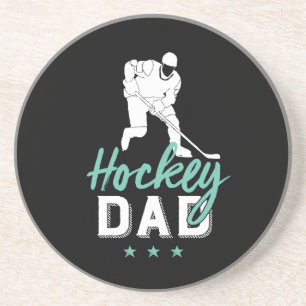 Eishockey Vater Proud Vater des Sportspielers Sohn Getränkeuntersetzer