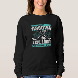 Eishockey-Verteidigung für einen Eishockeyspieler Sweatshirt