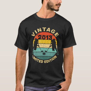 Eishockey Vintag 2013 9. Geburtstag Hockey P T-Shirt
