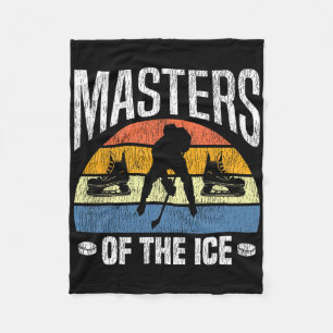 Eishockey Vintage Retro Meister Des Eises Fleecedecke