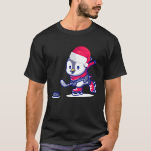 Eishockey-Weihnachtspenguin T-Shirt