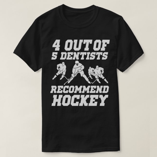 Eishockey-Zahnarztgeber Geschenk I Funny Hockey Pl T-Shirt (Design vorne)