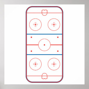 Eishockeybahn Poster