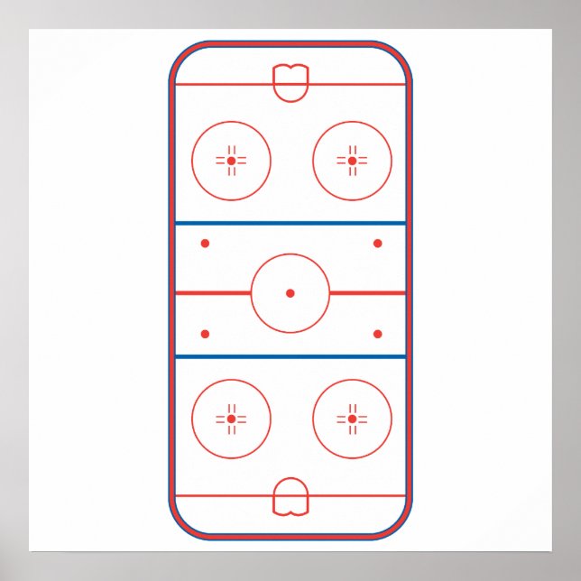 Eishockeybahn Poster (Vorne)