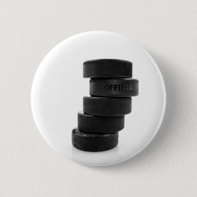Eishockeypucks... Knopf Button (Vorderseite)