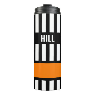 Eishockeyreferent Zebra Stripe Thermal Tumbler Thermosbecher