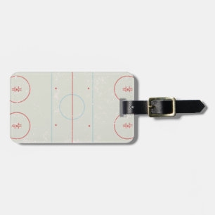 Eishockeyrosa gestörte Stylesgrafik Gepäckanhänger