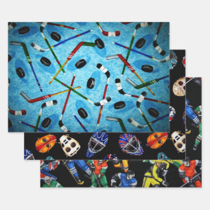 Eishockeysammlung Geschenkpapier Set