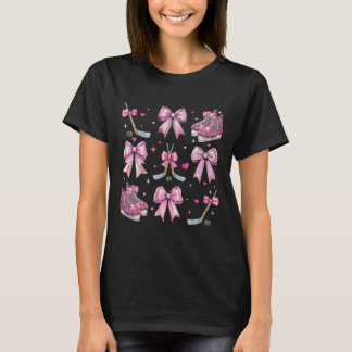 Eishockeyschläger Eishockeyschlittschuhe Mädchen C T-Shirt