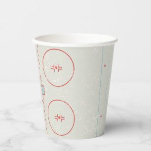 Eishockeyschläger Rink gestört Style Grafik Pappbecher