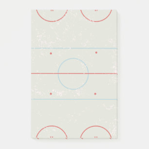 Eishockeyschläger Rink gestört Style Grafik Post-it Klebezettel