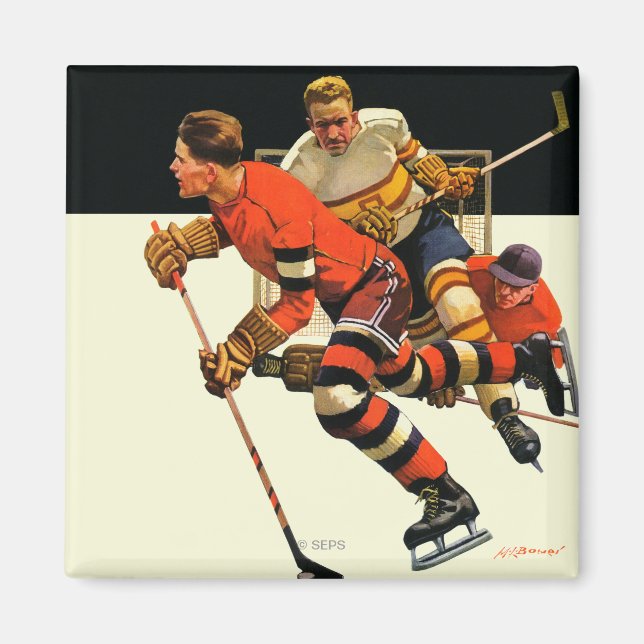 Eishockeyspiel Magnet (Vorne)