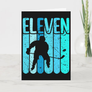 Eishockeyspieler 11. Geburtstag Jungen Eishockey Karte